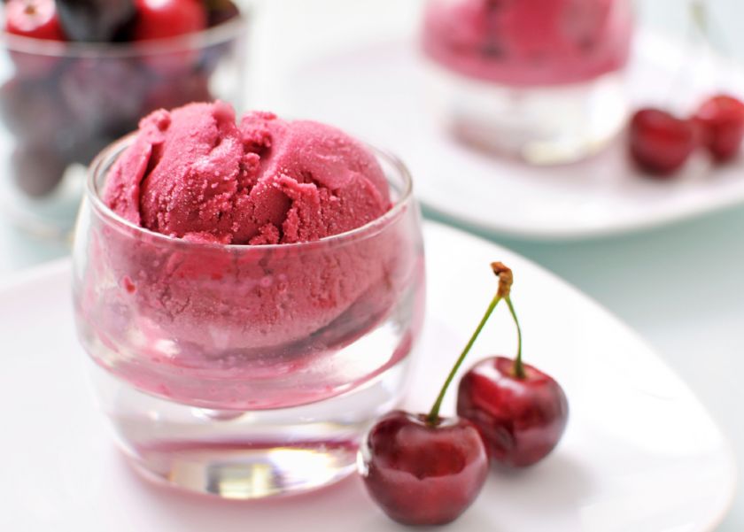 Helado de cereza