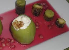 kiwi relleno de mascarpone y nueces