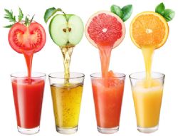 Frutas frescas frente a zumos
